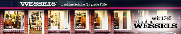 Das Schuhhaus Wessels f&uuml;hrt nur Schuhe in &Uuml;bergr&ouml;&szlig;en